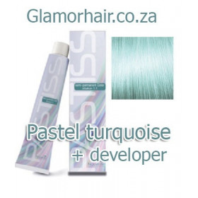 Turquoise Nouvelle Pastiss semi permanent color + 60ml 5vol developer