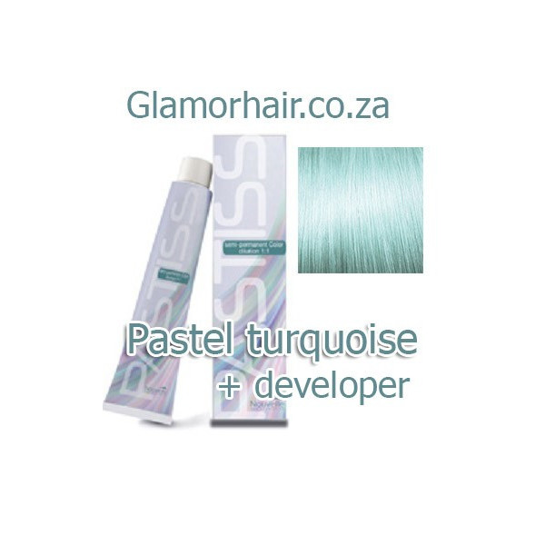 Turquoise Nouvelle Pastiss semi permanent color + 60ml 5vol developer