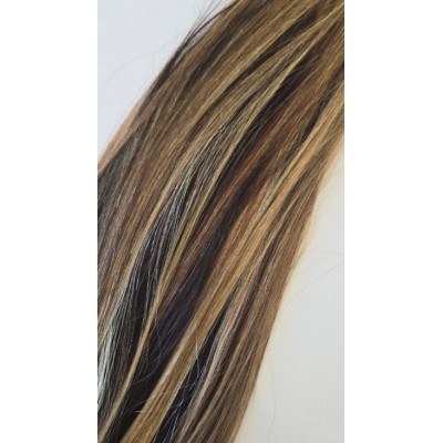 Color 4-22 50cm XXL 100% Indian remy human hair tie on ponytail