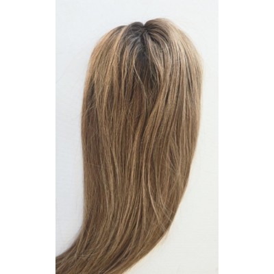 Color T8106 15x16 (45cm long) Crown topper. Full silk base,100% Indian remy human hair