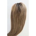 Color T8106 15x16 (45cm long) Crown topper. Full silk base,100% Indian remy human hair