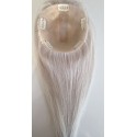 Color1001A 15x16 (50-55cm long) Crown topper. Full silk base,100% Indian remy human hair