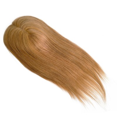 Color 27 15x16 (45cm long) Crown topper. Full silk base,100% Indian remy human hair