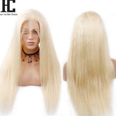 13x4 lace front 26" Color 613A blonde Indian remy human hair wig