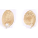 Color 613 long side 100% human hair clip on fringe