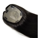 Color 1b natural black 12x14cm (30-35cm long) Crown topper. Full silk base,100% Indian remy human hair