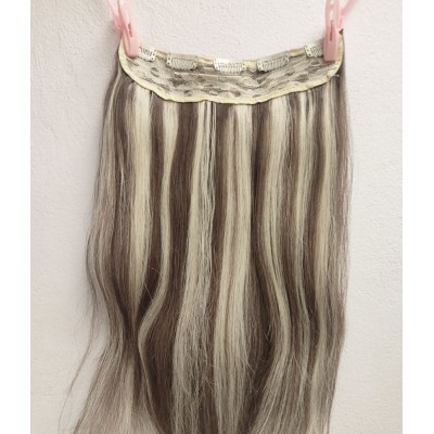 Color 7A613 30cm 60g volumiser 100% Indian remy one piece clip in hair