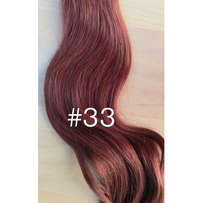 Color 33 30cm 60g volumiser 100% Indian remy one piece clip in hair