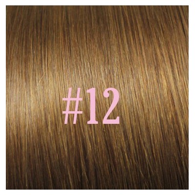 Color 12 30cm 60g volumiser 100% Indian remy one piece clip in hair