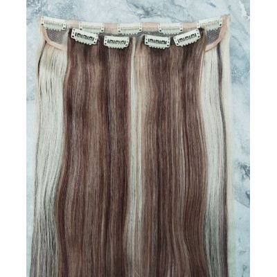 Color 6-613 50cm 3pc 120g High quality Virgin Indian remy clip in hair