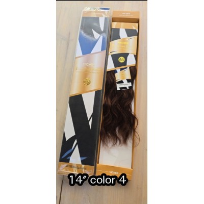 14inch color 4 body wave Vicher brazilian remy weave medium drawn