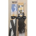 16inch color 1b body wave Vicher brazilian remy weave medium drawn