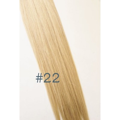 Color 22 50cm 3pc 120g High quality Virgin Indian remy clip in hair