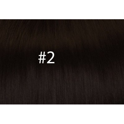 18inch color 2 silky straight Vicher brazilian remy weave medium drawn