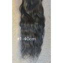 SALE Wavy color 1 40cm (16") XXL 7pc clip in -  100% Brazilian remy human hair