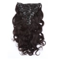 SALE Wavy color 1B 35cm (14") XXL 7pc clip in - 100% Brazilian remy human hair