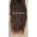 SALE Wavy color 2-4 35cm (14") XXL 7pc clip in -  100% Brazilian remy human hair