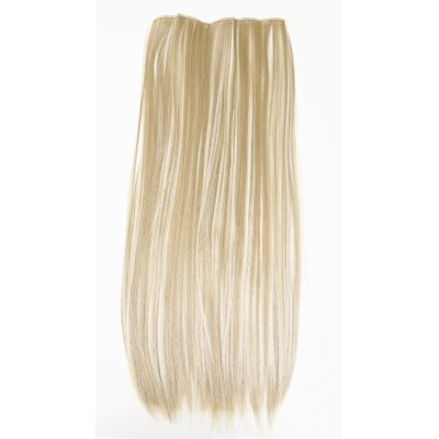 *60H24 Straight, Easy flip XXL Synthetic halo hair extensions 60cm