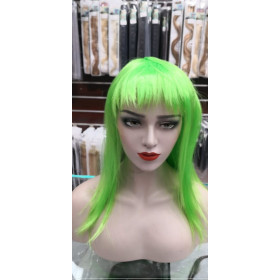 Party sale! Long strai ht party wig - lime green