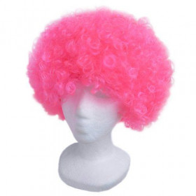 Party Sale! Afro part  wig bright pink