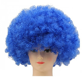 Party Sale! Afro party wig bright blue