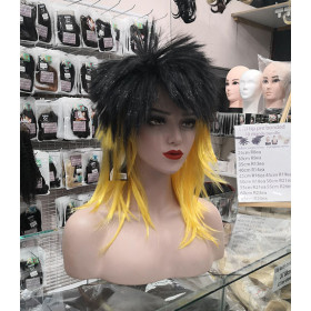 Party sale! black and yellow party wig