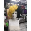 Party Sale! Afro party wig half yellow half black (Kaizer chiefs color)