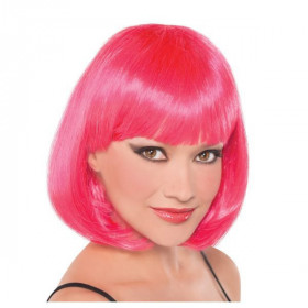 Party sale!  bob cut wig bright pink