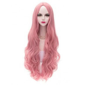 Musky pink mid parti g wavy cosplay wig (97C)
