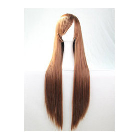 Light auburn, color 30, long fringe straight cosplay wig