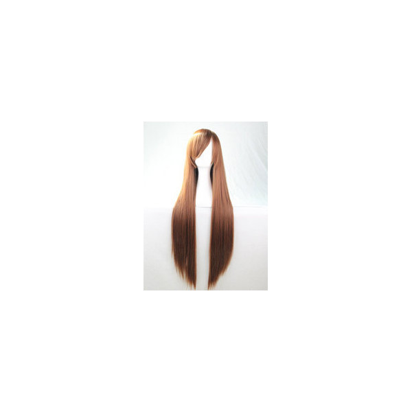 Light auburn, color 30, long fringe straight cosplay wig