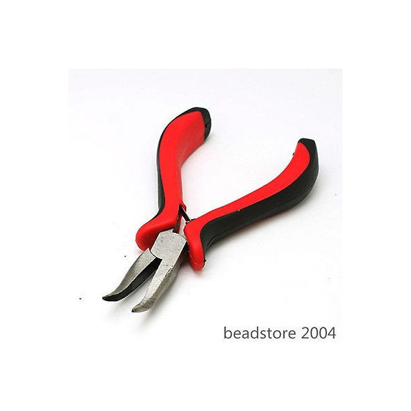 Curved tip hair extension removal pliers