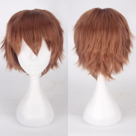 Short cosplay wig- Chesnut/auburn light brown(K049-6)