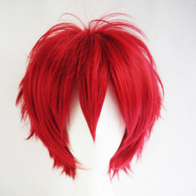 Short cosplay wig- Fire red (k049-7)