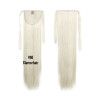 *60 White blonde tie on straight ponytail 55cm by ProExtend