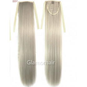 *88 Light ash blonde, tie on straight ponytail 55cm by ProExtend