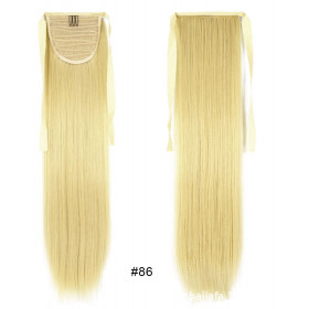 *86 Light golden blonde, tie on straight ponytail 55cm by ProExtend