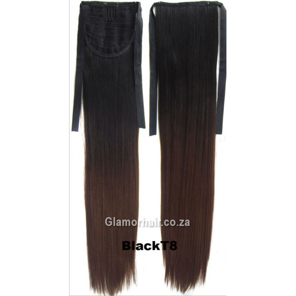 Ombre *1-8, tie on straight ponytail 55cm by ProExtend