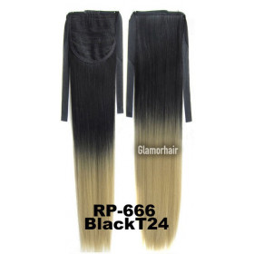 Ombre *1-24, tie on straight ponytail 55cm by ProExtend