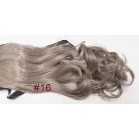 *16 Ash dark blonde, tie on wavy ponytail 55cm by ProExtend -synthetic (EFR18T)