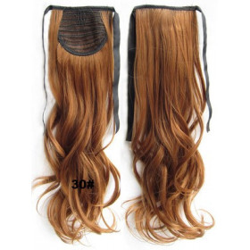 *30 Golden auburn, tie on wavy ponytail 55cm by ProExtend