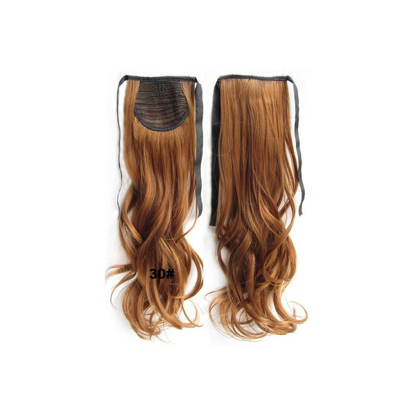 *30 Golden auburn, tie on wavy ponytail 55cm by ProExtend