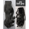 *70 Dark grey, tie on wavy ponytail 55cm by ProExtend