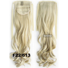 *22-613 Light blonde mix color, tie on wavy ponytail 55cm by ProExtend
