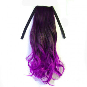 Ombre *1-magenta, tie on wavy ponytail 55cm by ProExtend