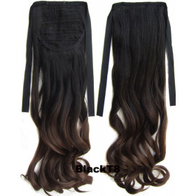 Ombre *1-8 light brown, tie on wavy ponytail 55cm by ProExtend