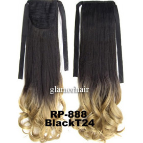 Ombre *1-24 light blonde, tie on wavy ponytail 55cm by ProExtend
