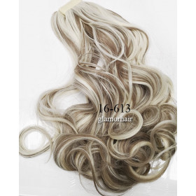 *16-613 Ash blonde mix, velcro wavy ponytail 55cm by ProExtend