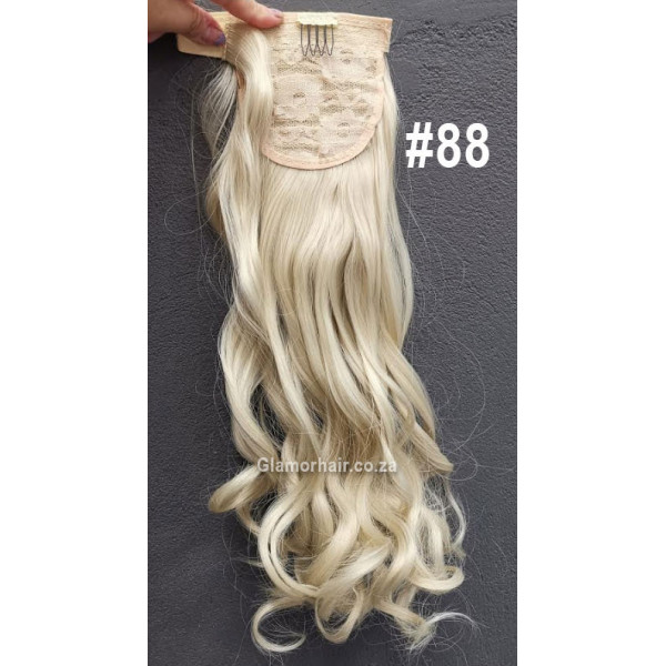 *88 Ash platinum blonde, velcro wa y ponytail 55cm by ProExtend