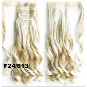 *24   613 Blonde mix, velcro wavy ponytail 55cm by ProExtend